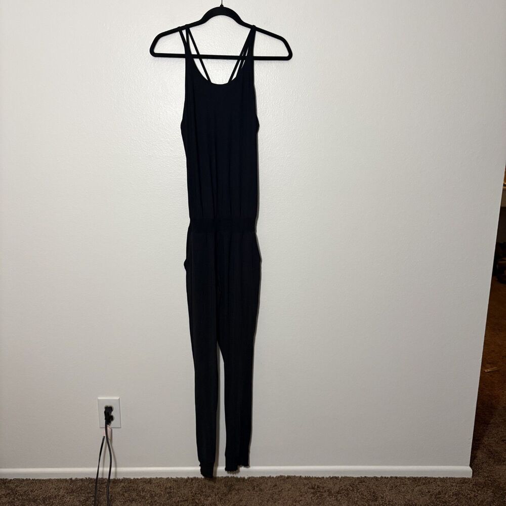 Sweaty Betty Explorer Jumpsuit Romper Black Athletic Jogger Small